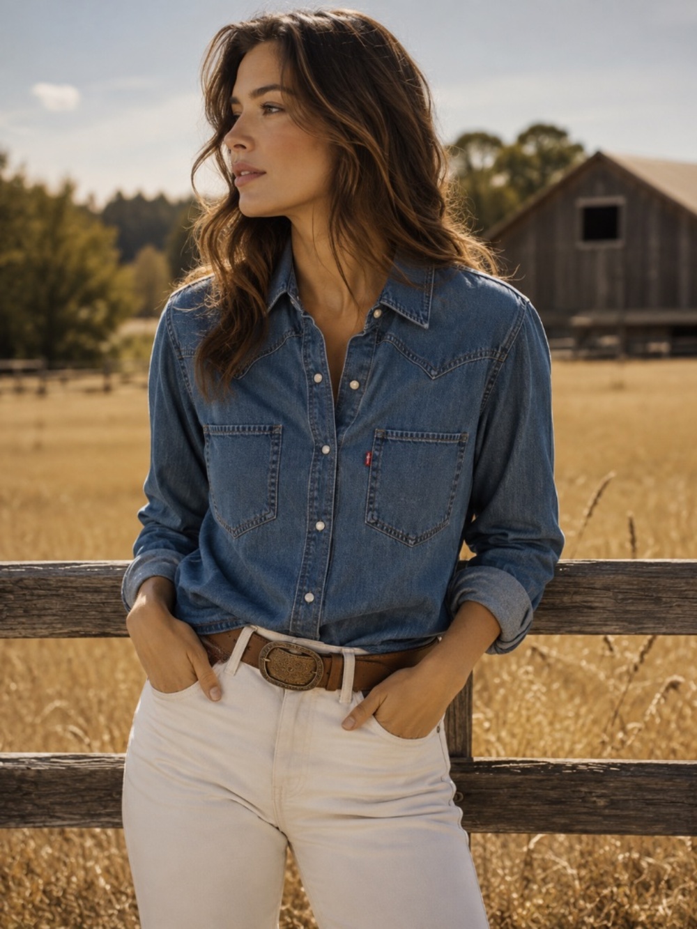 Levi’s Teodora Western Shirt, Verified Vintage Top, NWOT Sz S